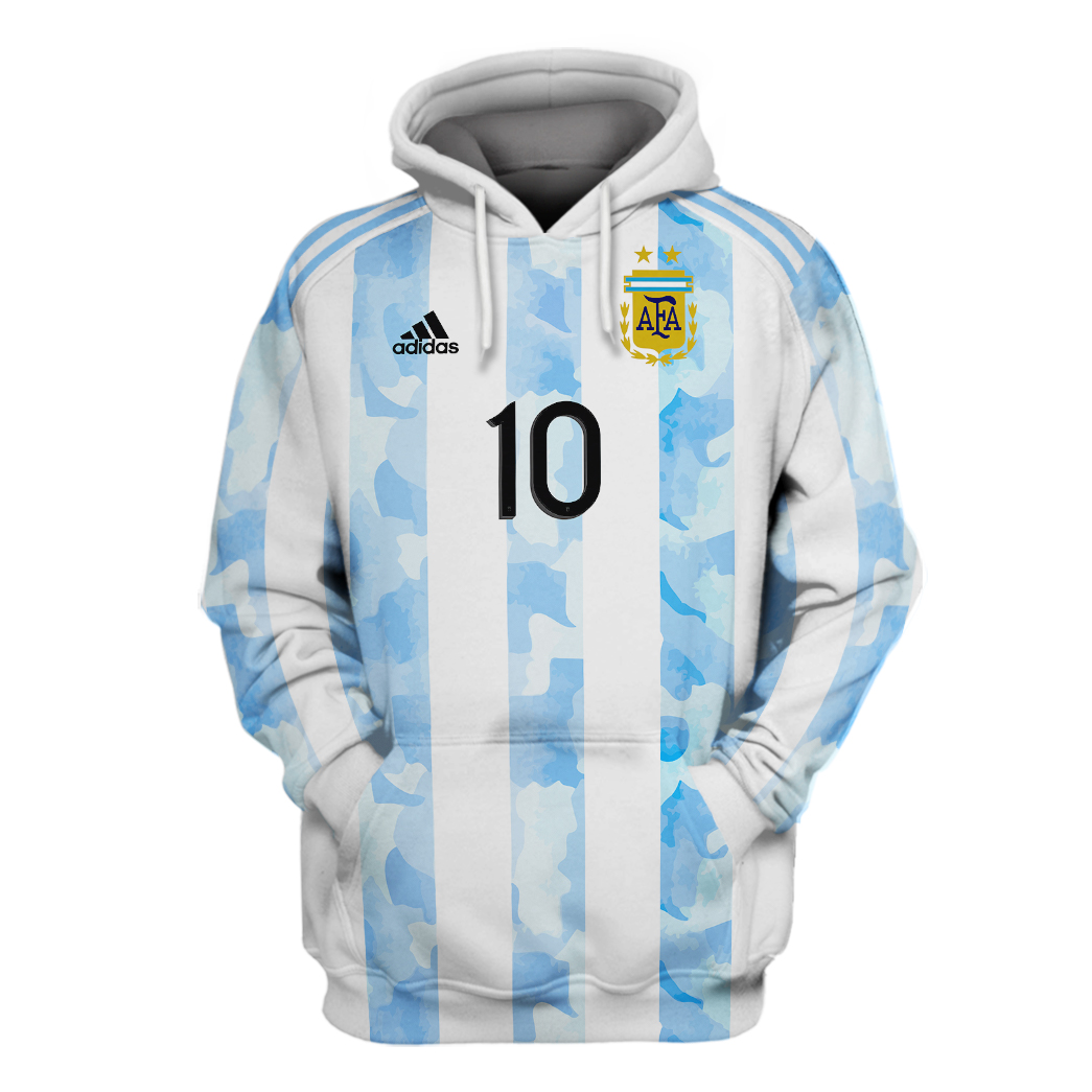 Argentina Messi 10 All Over Print 3D Hoodie And Shirt Argentina Messi 10 All Over Print 3D Hoodie And Shirt