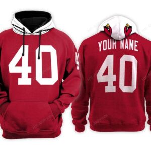 Arizona Cardinals Custom Name Hoodie