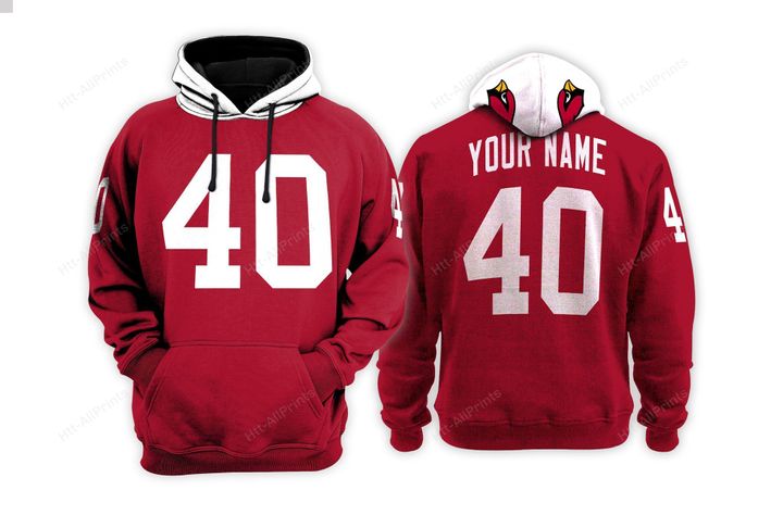 Arizona Cardinals Custom Name Hoodie Arizona Cardinals Custom Name Hoodie