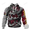 Arizona Cardinals Skull Jersey 3D Hoodie
