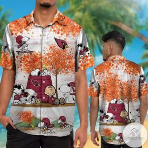 Arizona Cardinals Snoopy Autumn Hawaiian Shirt