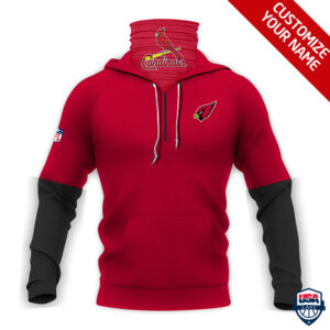 Arizona Cardinals Ver 01 Personalized 3D Mask Hoodie