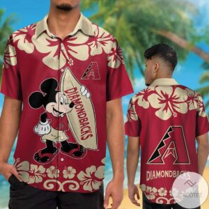 Arizona Diamondbacks Mickey Mouse Hawaiian Shirt