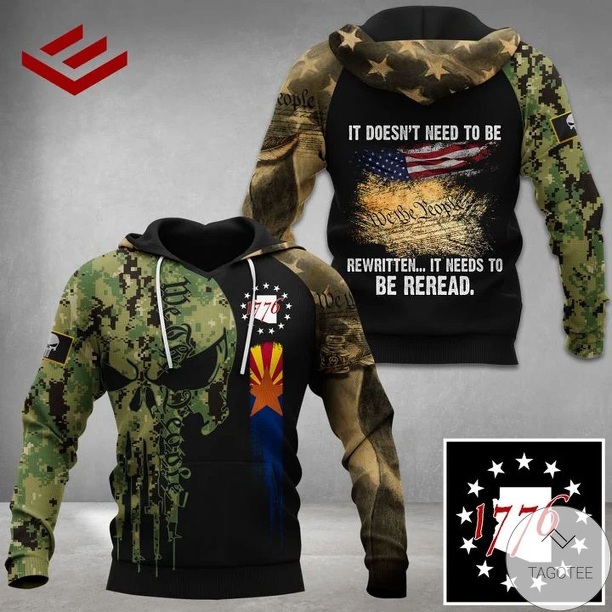 Arizona Patriots 1776 It Doesn’T Need To Be Rewritten It Needs To Be Reread Hoodie Arizona Patriots 1776 It Doesn’T Need To Be Rewritten It Needs To Be Reread Hoodie