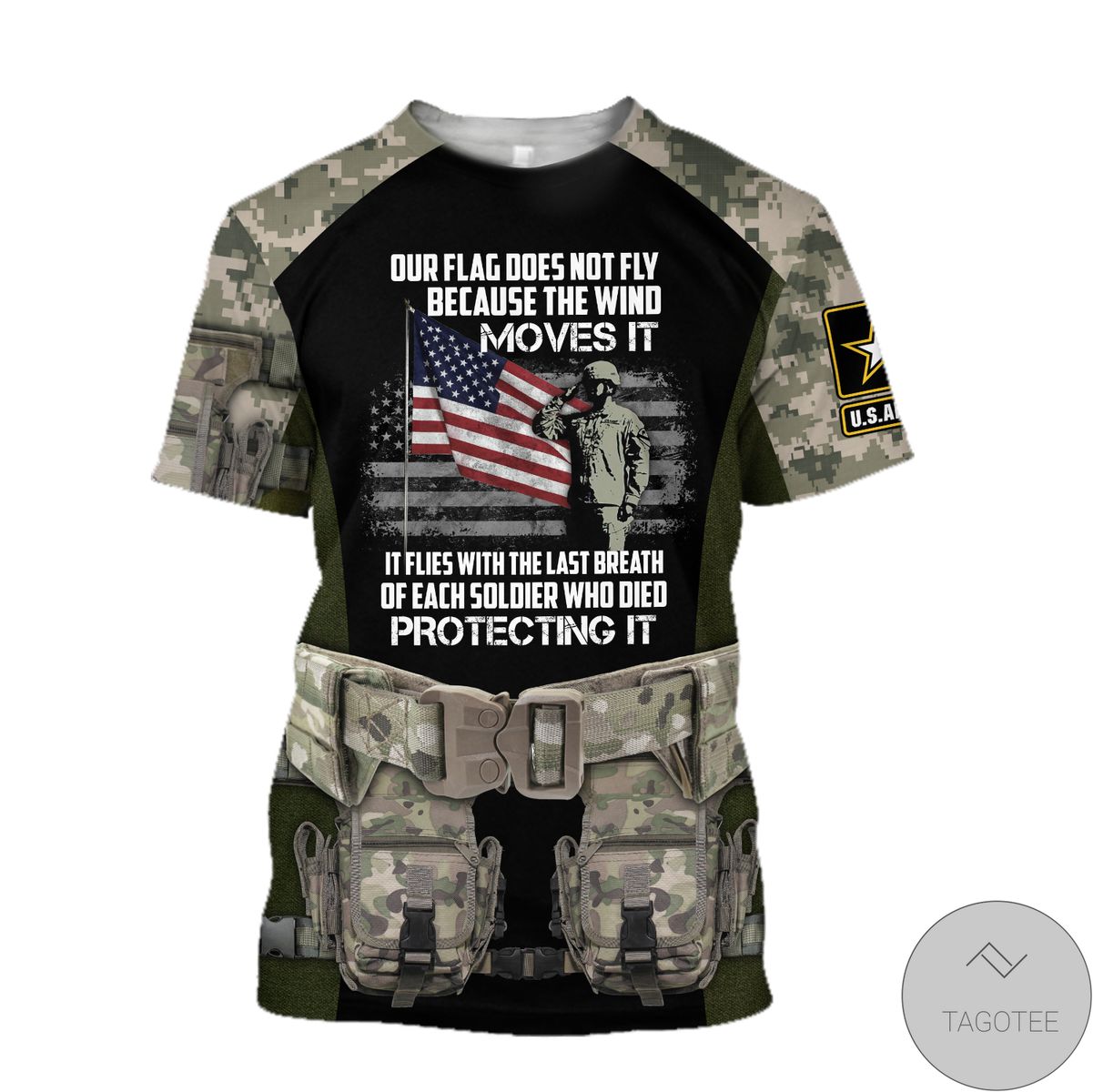 Army Veteran Our Flag Does Not Fly Because The Wind Move It 3D All Over Print Hoodie Army Veteran Our Flag Does Not Fly Because The Wind Move It 3D All Over Print Hoodie