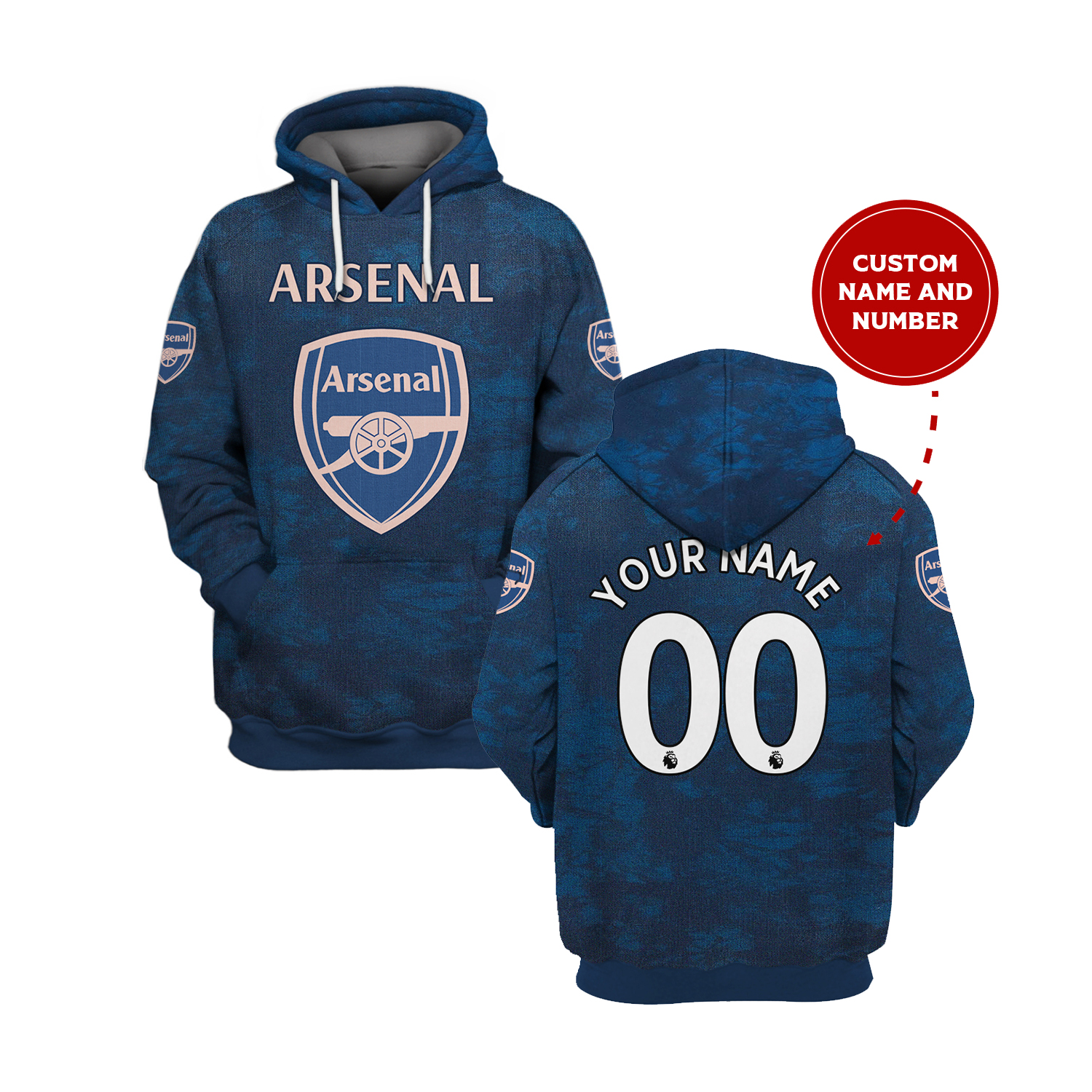 Arsenal Custom 3D All Over Print Hoodie And Shirt Arsenal Custom 3D All Over Print Hoodie And Shirt
