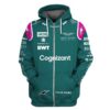 Aston Martin Cognizant Formula One Team Personalized 3D Zip Hoodie