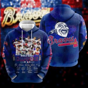 Atlanta Braves Champions World Series Champions Personalized Custom 3D Hoodie