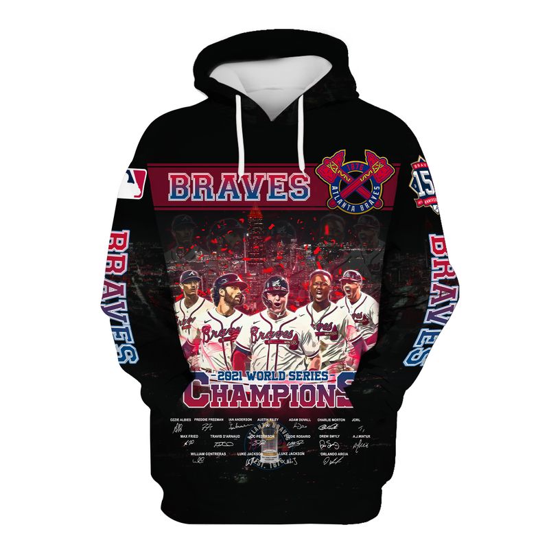 Atlanta Braves World Series Champions 2021 3D Hoodie And Zip Hoodie Atlanta Braves World Series Champions 2021 3D Hoodie And Zip Hoodie
