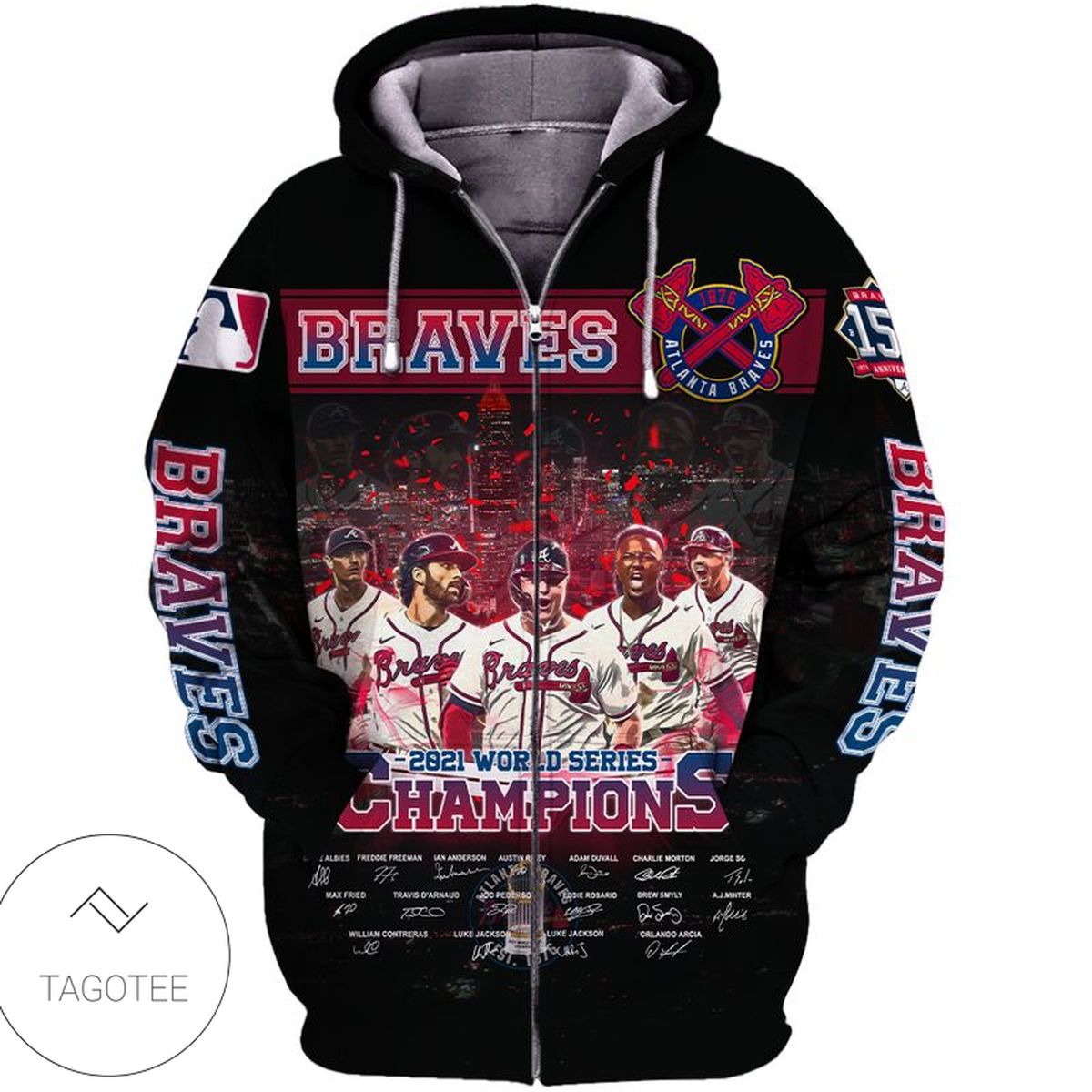 Atlanta Braves World Series Champions Zip Hoodie Atlanta Braves World Series Champions Zip Hoodie