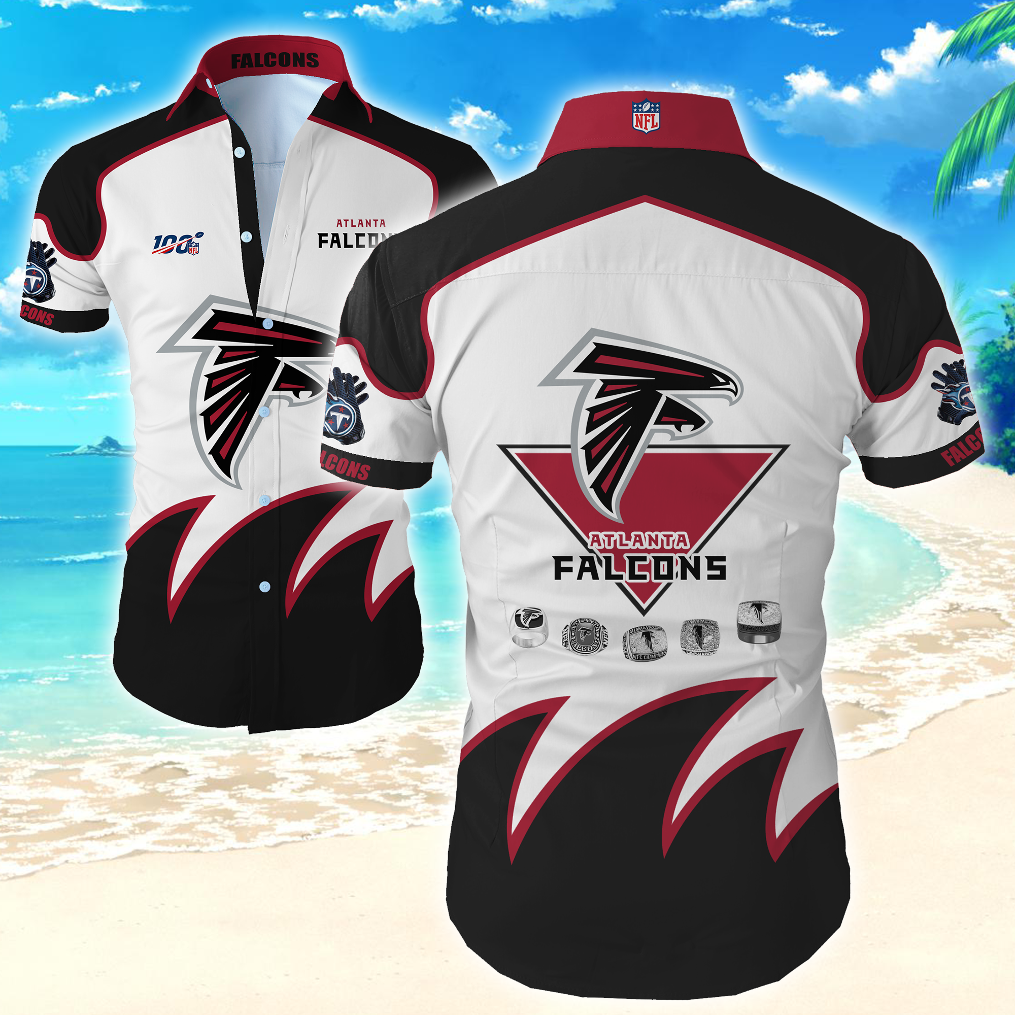 Atlanta Falcons Hawaiian Shirt Summer Button Up Atlanta Falcons Hawaiian Shirt Summer Button Up