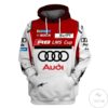 Audi Rallying Branded Unisex Racing Car 3D Hoodie