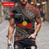 Australia Map Aboriginal Dots Custom Personalized Name 3D Shirt