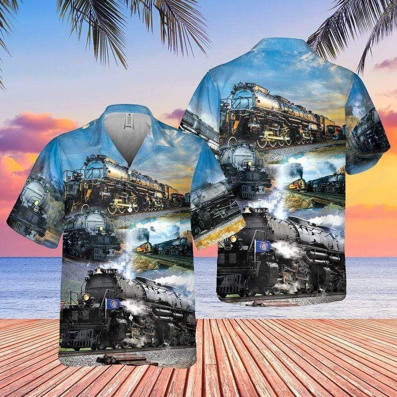 Awesome Big Boy Train Hawaiian Shirt Awesome Big Boy Train Hawaiian Shirt