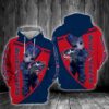 Baby Groot Hug Columbus Blue Jackets 3D Hoodie