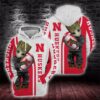 Baby Groot Nebraska Cornhuskers 3D All Over Print Hoodie