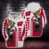 Baby Groot Wisconsin Badgers 3D All Over Print Hoodie