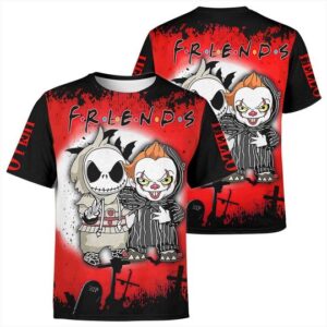Baby Jack Skellington And It Pennywise 3D Shirt And Hoodie
