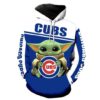 Baby Yoda Chicago Cubs 3D All Over Print Hoodie