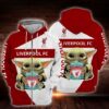 Baby Yoda Liverpool 3D Hoodie