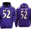 Baltimore Ravens Custom Name Hoodie