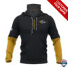 Baltimore Ravens Ver 01 Personalized 3D Mask Hoodie