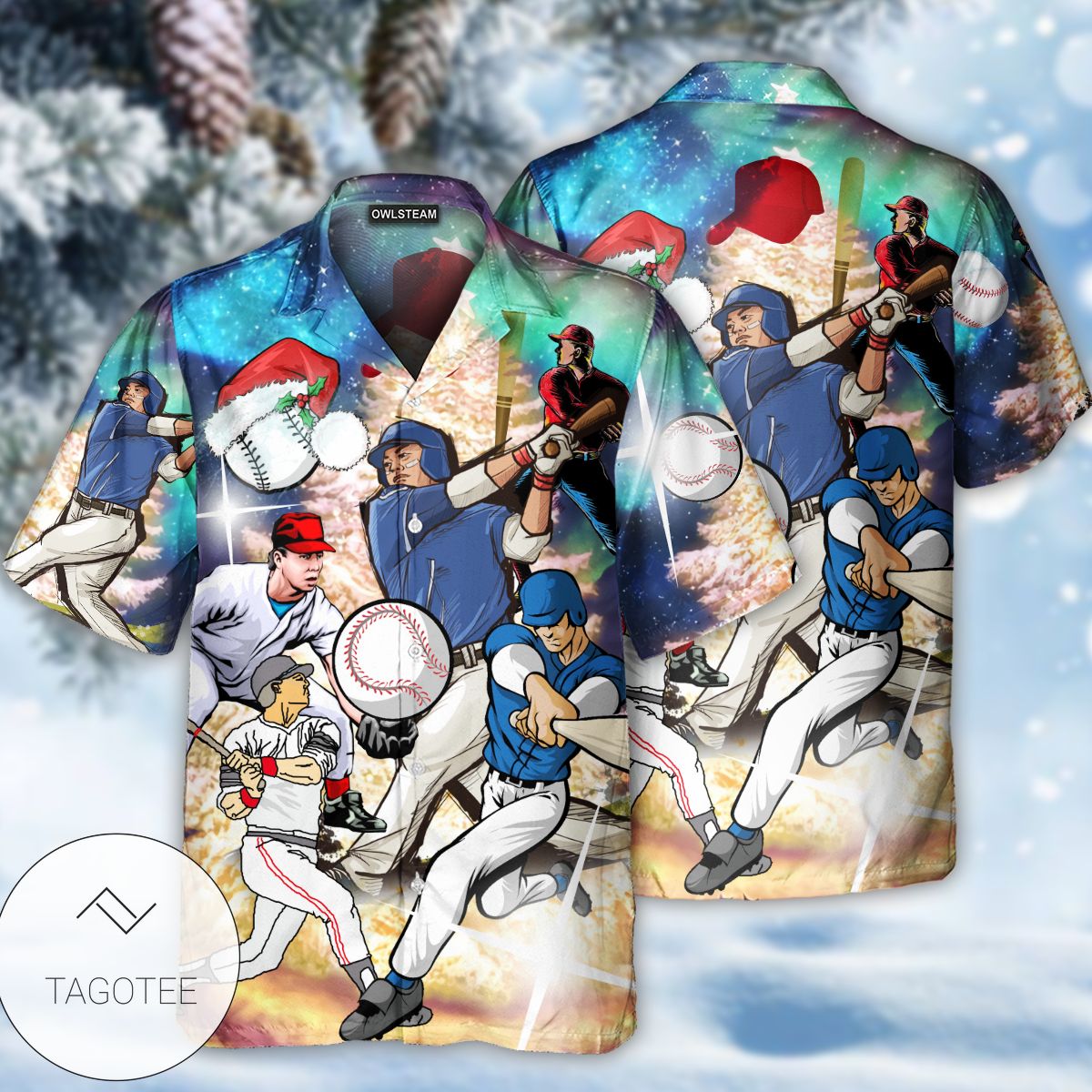 Baseball Merry Christmas Hawaiian Shirt Baseball Merry Christmas Hawaiian Shirt