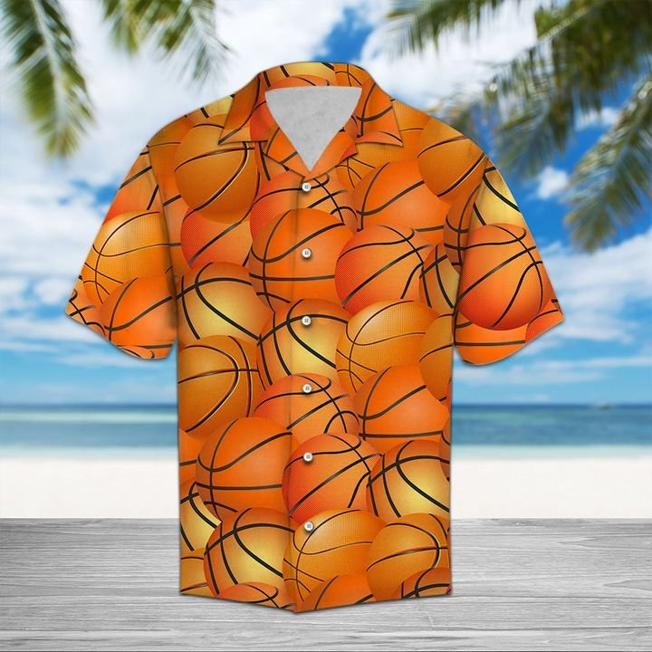 Basketball Hawaiian Shirt Summer Button Up Basketball Hawaiian Shirt Summer Button Up