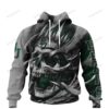 Baylor Bears Skull Personalized Custom 3D Hoodie