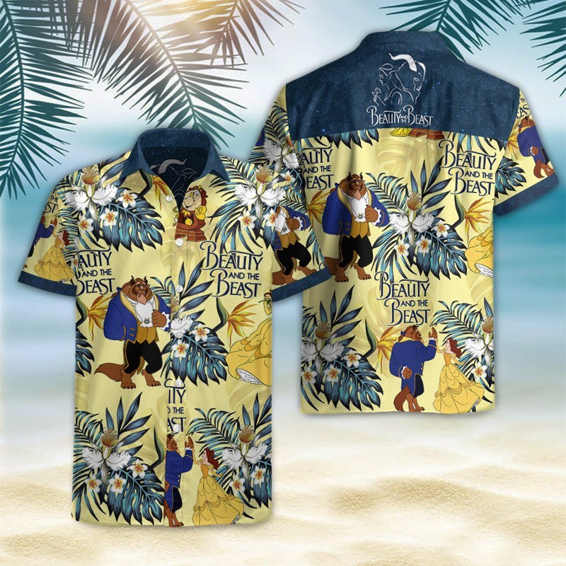 Beauty And The Beast Hawaiian Shirt Summer Button Up Beauty And The Beast Hawaiian Shirt Summer Button Up