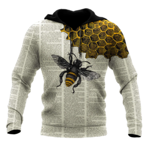 Bee Dictionary Page All Over Printed 3D Hoodie