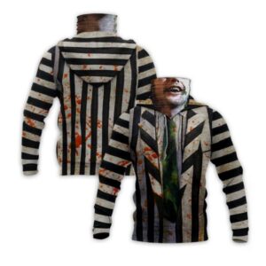 Beetlejuice 1988 Horror Movie 3D Hoodie Mask