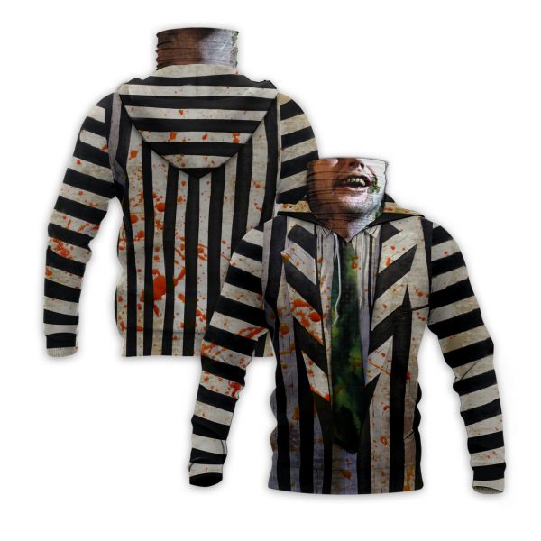 Beetlejuice 1988 Horror Movie 3D Hoodie Mask Beetlejuice 1988 Horror Movie 3D Hoodie Mask