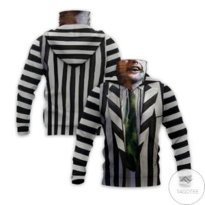 Beetlejuice (1988) Horror Movie Halloween Mask Hoodie