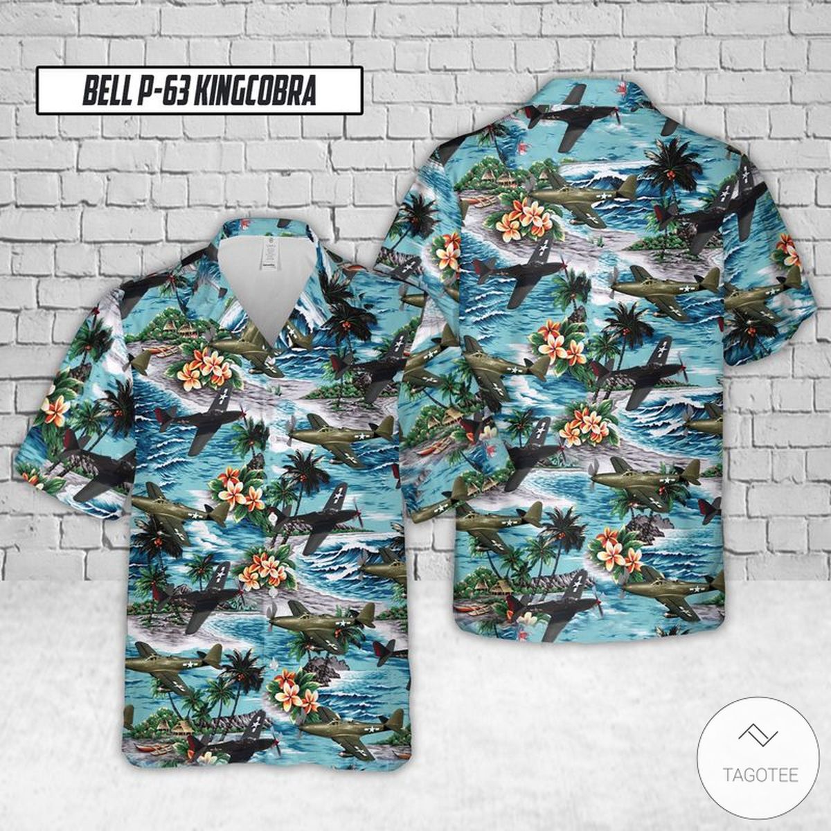 Bell P-63 Kingcobra Hawaiian Shirt Bell P-63 Kingcobra Hawaiian Shirt