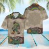 Bigfoot Mandala Hawaiian Shirt Summer Button Up