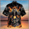 Biker Skull Hawaiian Shirt