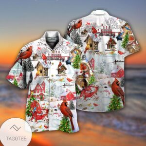 Birds Love Snow Love Christmas Limited Hawaiian Shirt