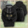 Black Cat 3D All Over Print Hoodie