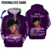 Black Girl I Am An October Girl I’Ve Got A Personality You Can’T Handle Custom Name 3D Hoodie And Shirt
