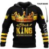 Black King Most Important Piece In The Game Personalized Custom Name 3D Hoodie