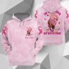 Black Queen Breast Cancer In October We Were Pink 3D Custom Personalized Name Shirt