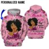Black Queen March Girl I Am The Storm Custom Name 3D Hoodie