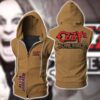 Black Sabbath Sleeveless Vest Zip Hoodie