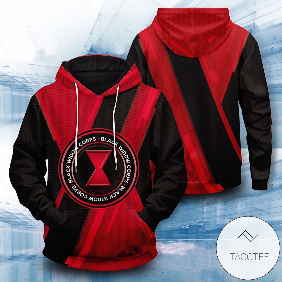 Black Widow Corps Pullover Hoodie Black Widow Corps Pullover Hoodie
