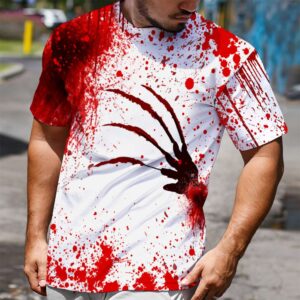Blood I’M Fine It’S Fine Everything Is Fine 3D Shirt