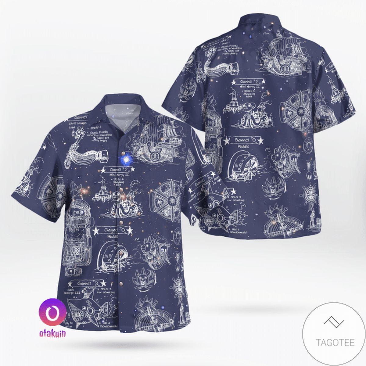 Blueprints Thousand Sunny Hawaiian Shirt Blueprints Thousand Sunny Hawaiian Shirt