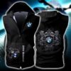 Bmw Sleeveless Vest Zip Hoodie