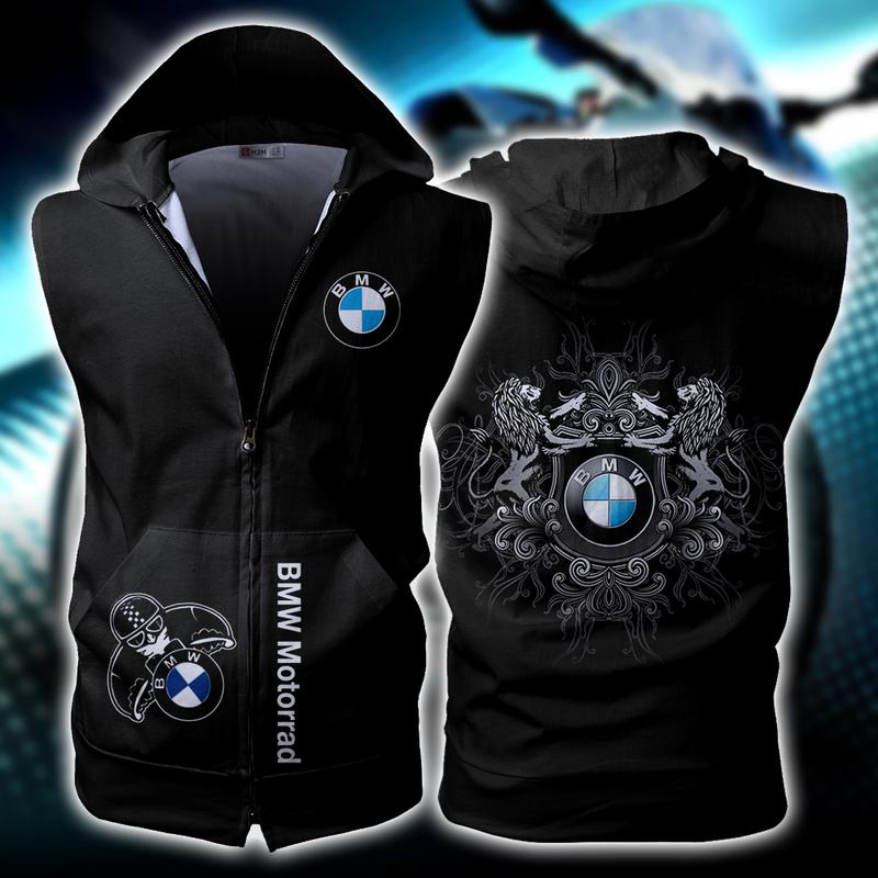 Bmw Sleeveless Vest Zip Hoodie Bmw Sleeveless Vest Zip Hoodie