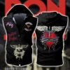 Bon Jovi Band Sleeveless Vest Zip Hoodie